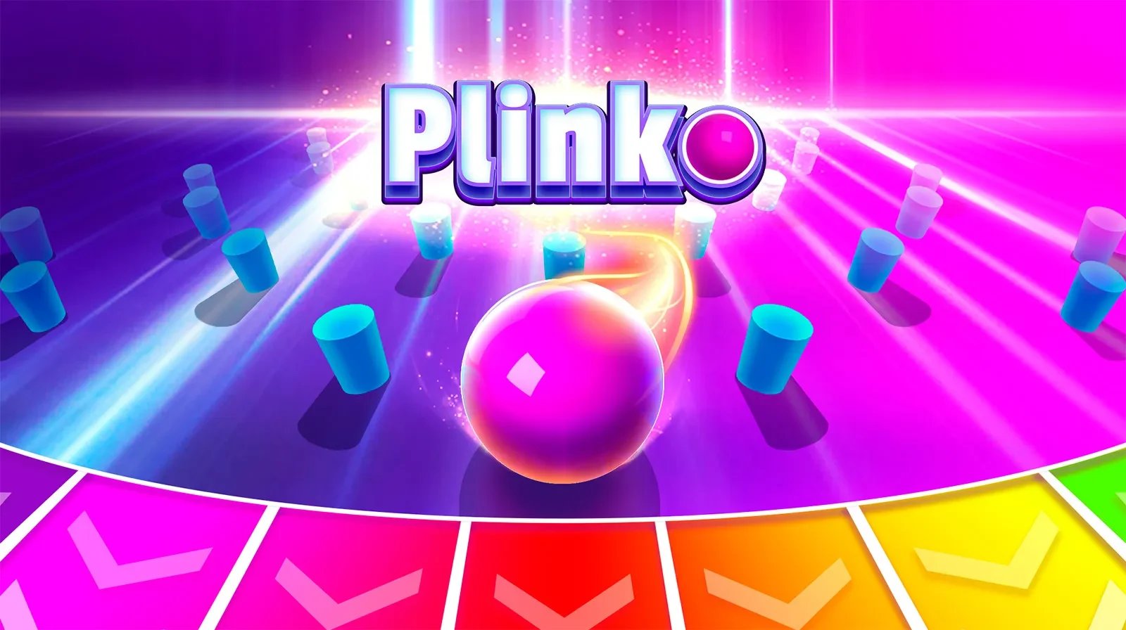 Plinko Casino Game Theme Banner.